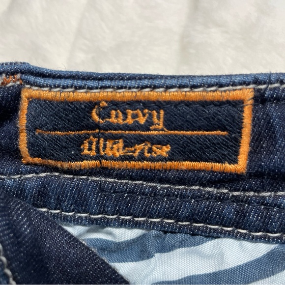 Rock Revival Jessica Curvy Mid Rise Sz 26 Womens Skinny Embellished Rhinestone - Picture 6 of 15